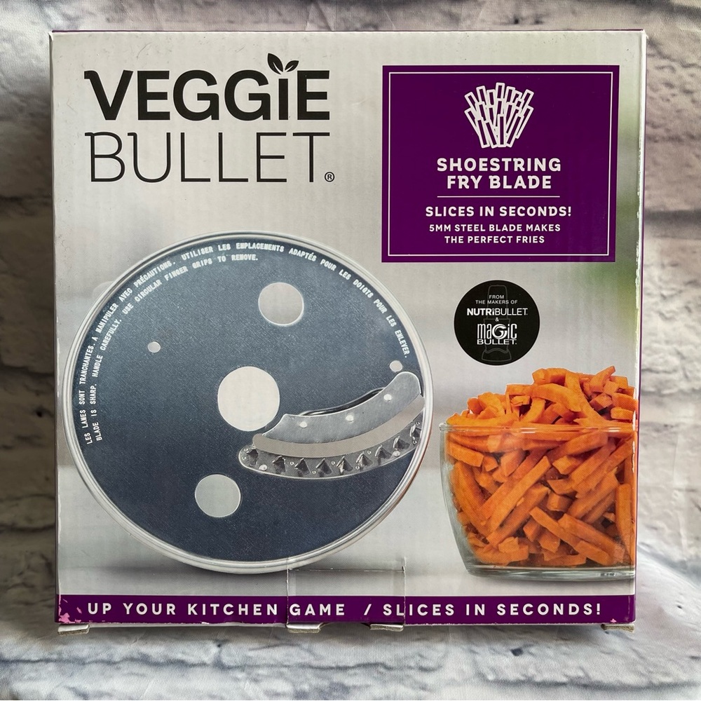 NEW Veggie Bullet Shoestring Fry Blade